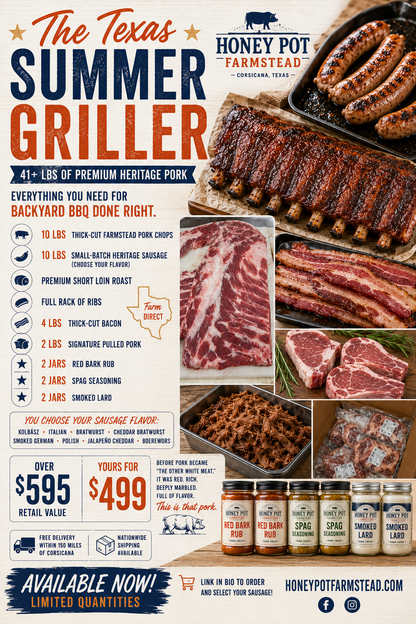 Texas Summer Griller – Heritage BBQ Box | Honey Pot Farmstead