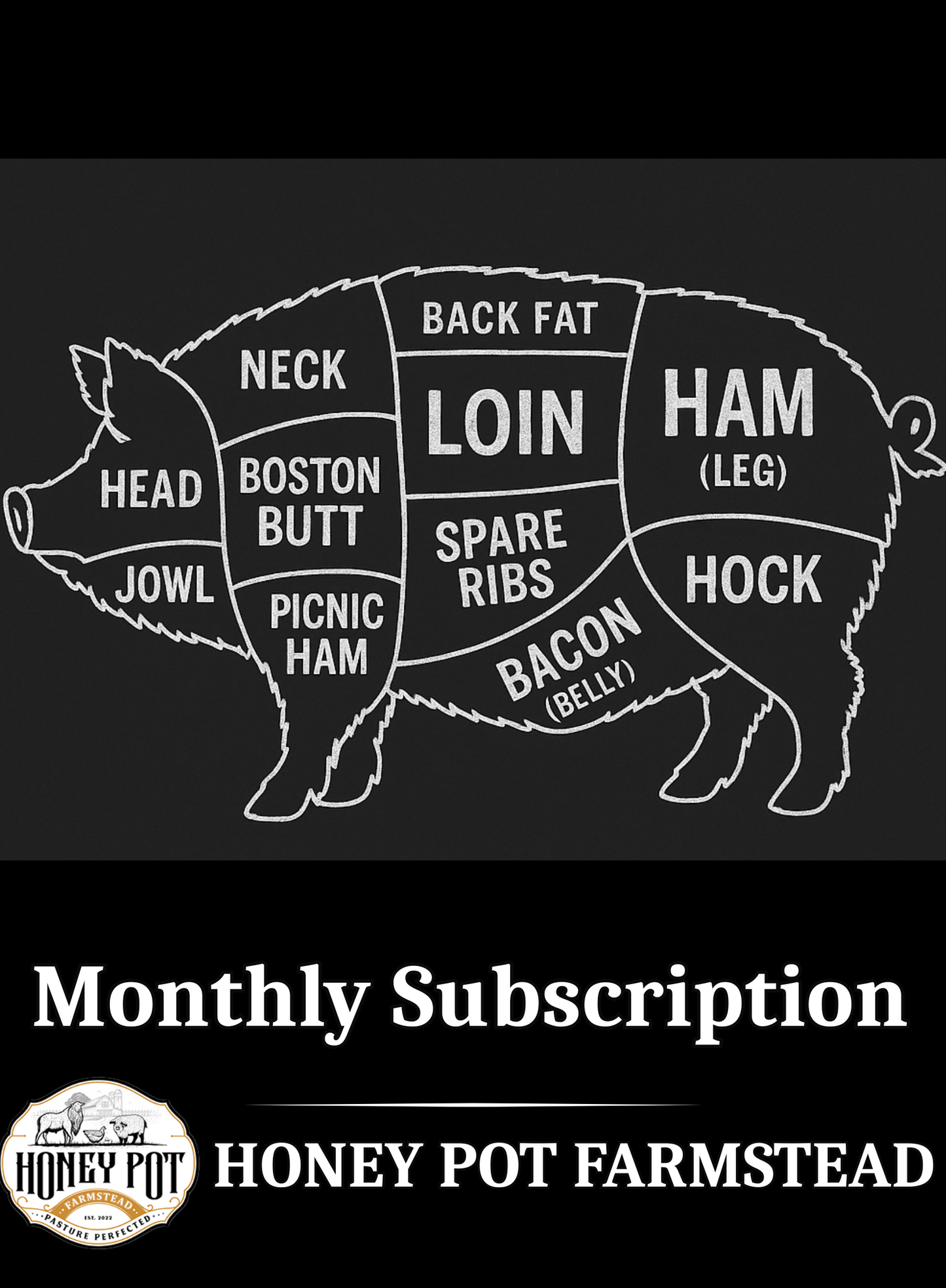 Mangalitsa Hog Share — Monthly Subscription (Whole, Half, or Quarter)
